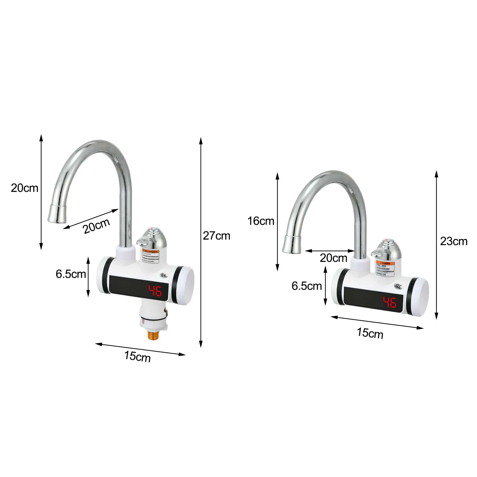 Электрический смеситель водонагреватель 220 В с европейской вилкой кухонный