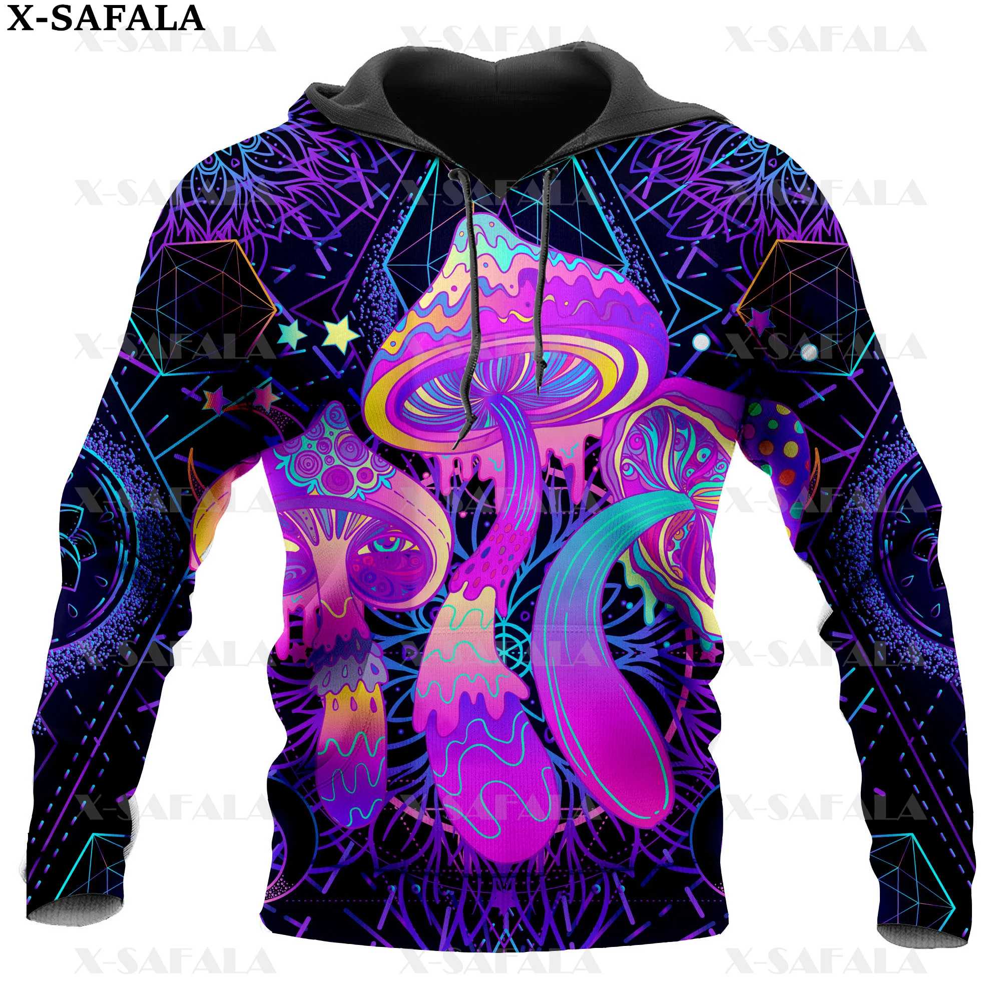 Natural Psychedelic Mushroom Eyes Trippy 3D Print Zipper Hoodie Man Female Pullover Sweatshirt Hooded Jacket Jersey Tracksuits18