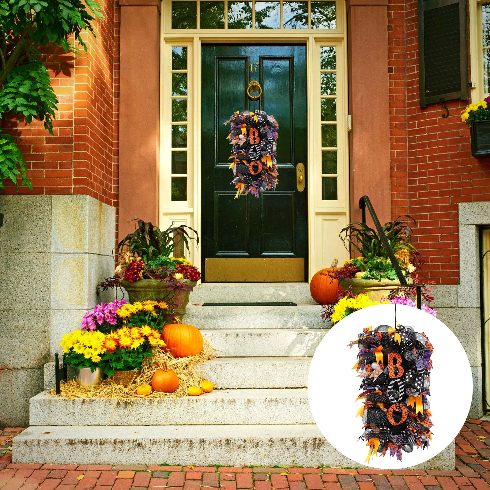 

Halloween Wreath Hanging Ornament Garland Festival Door Hangings Wall Decor Outdoor Sign Room Layout Pendant Creepy