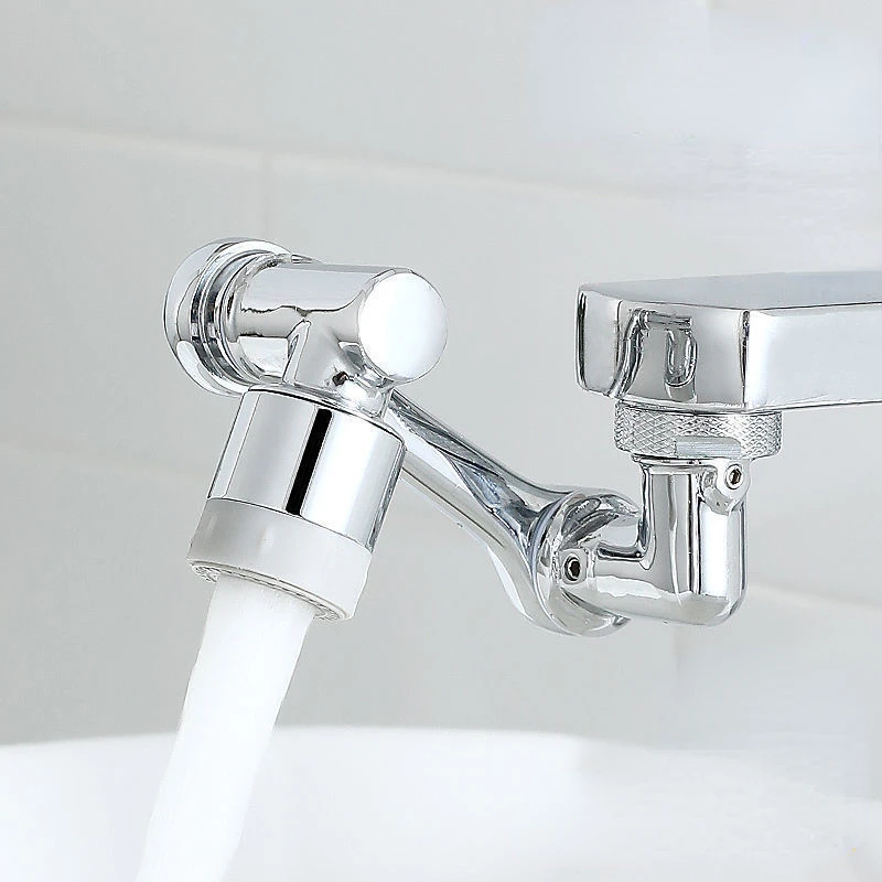 

New 1080° Rotation Faucet Extenders Universal Faucet Copper Material Splash Filter Kitchen Washbasin Robotic Arm Bubbler Nozzle