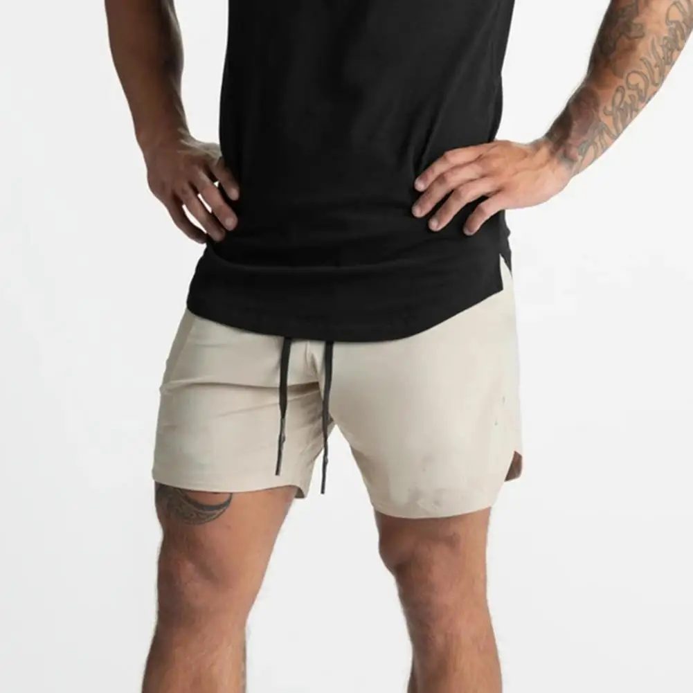 

Chic Summer Shorts Soft Smooth Mid Waist Running Men Shorts Sweat Absorption Sports Shorts Men Clothes