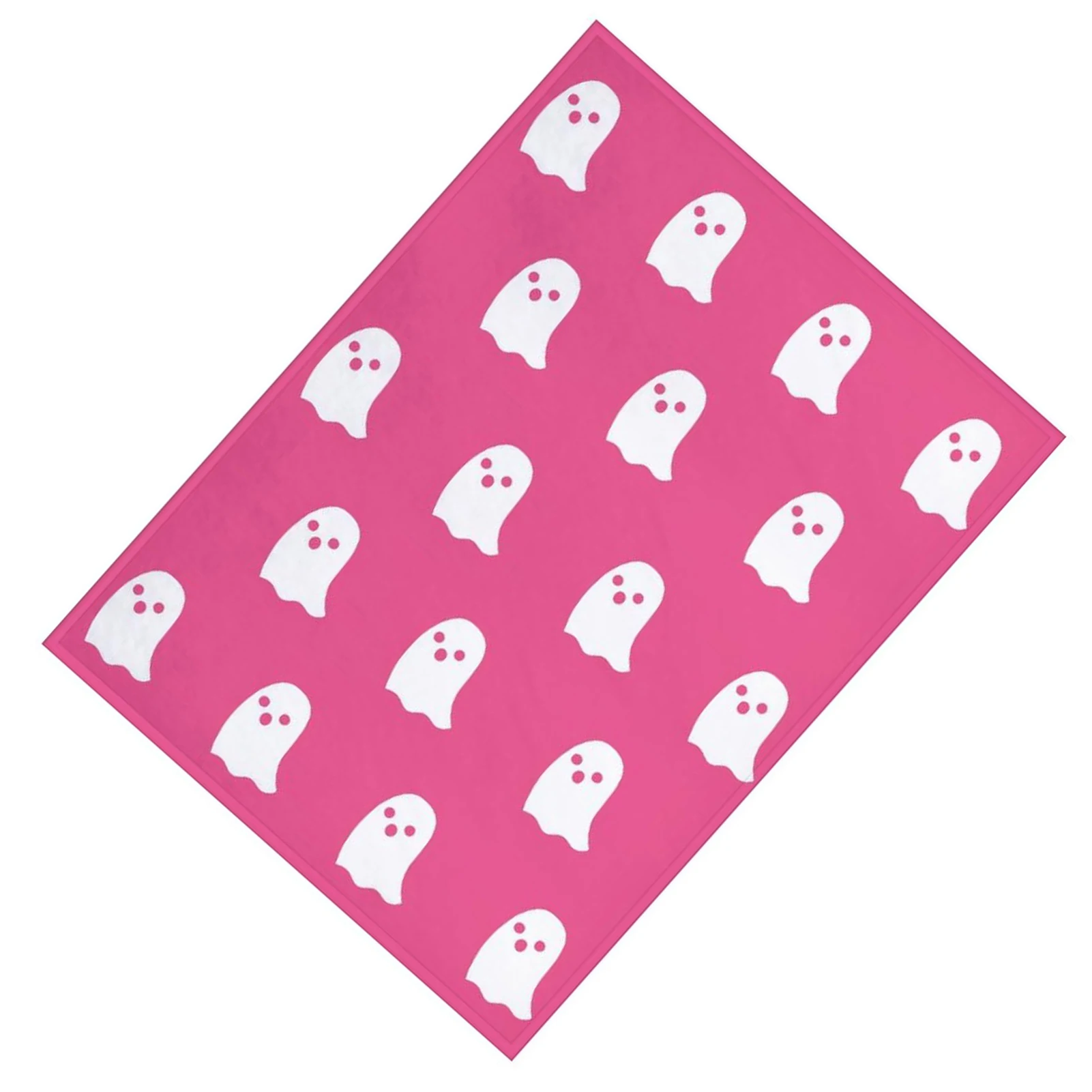 

Halloween Cute Pink Ghost Soft Blanket Soft Skin-Friendly Flannel Blanket for Men Woman Housewarming Gifts