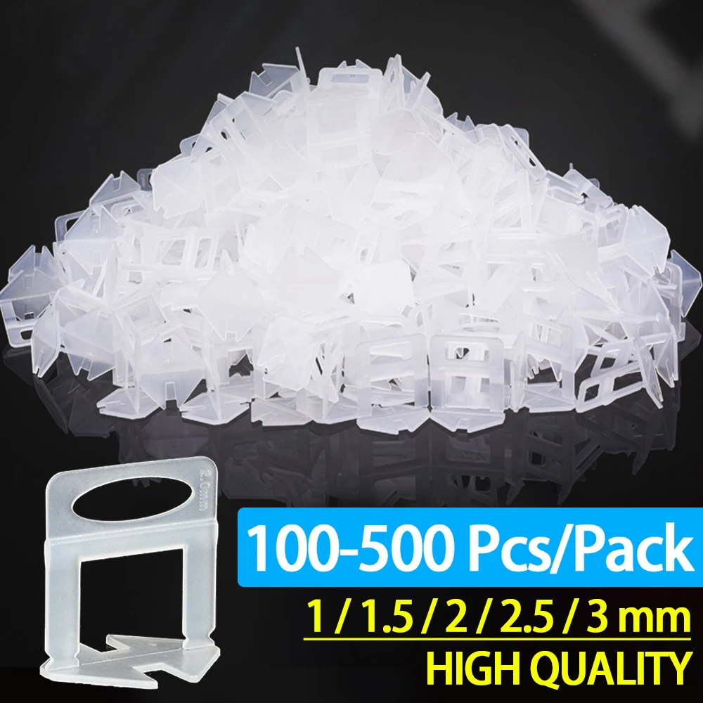 

200-1000pcs Ceramic Tile Leveling System Clips Spacers Straps Kit Set For Tile Laying Floor Wall Construction Tools Building