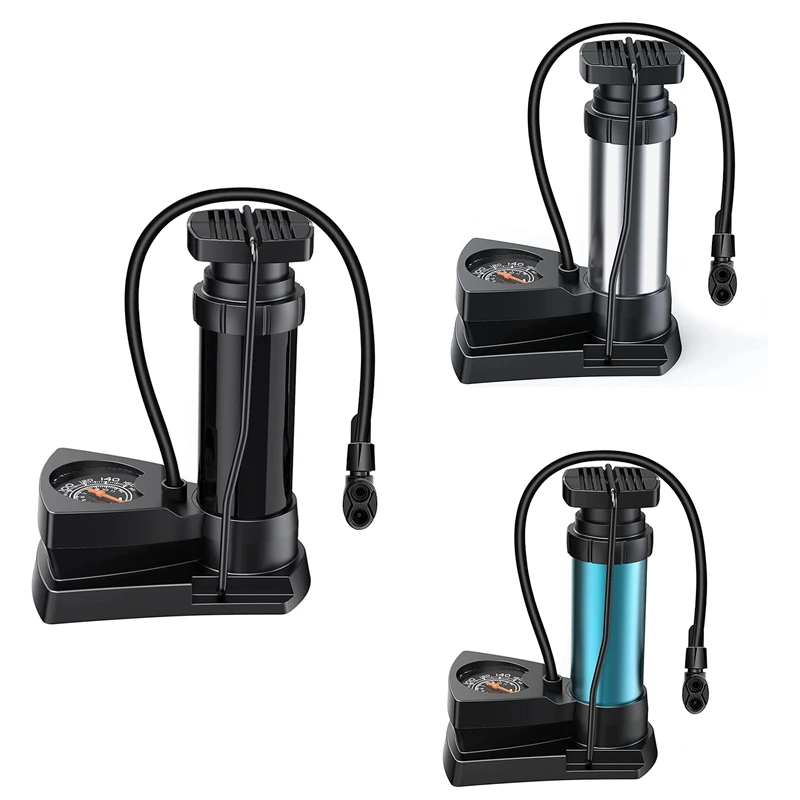 

Велосипедный насос, легкая прочная педаль, с манометром, для мячей, плавательных колец