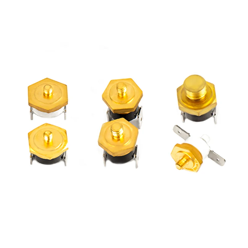 5PCS Normal Closed 10A 250V Temperature Switch Screw Cap KSD301 Insurance Fuse Threaded Mount M4 170℃ images - 6