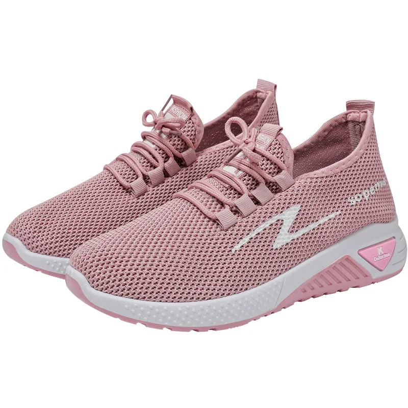 

2022 Hot Sale Linghtweight Women Sport Running Shoes Summer Fashion Casual Shoes Mesh Breathable Women Sneakers