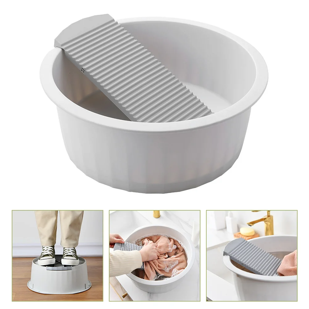 

Wash Board Collapsible Tub Set Washboard Basin Hand Washing Clothes Washtub Laundry Pp Washing Clothes Basin Baby Portable Bath