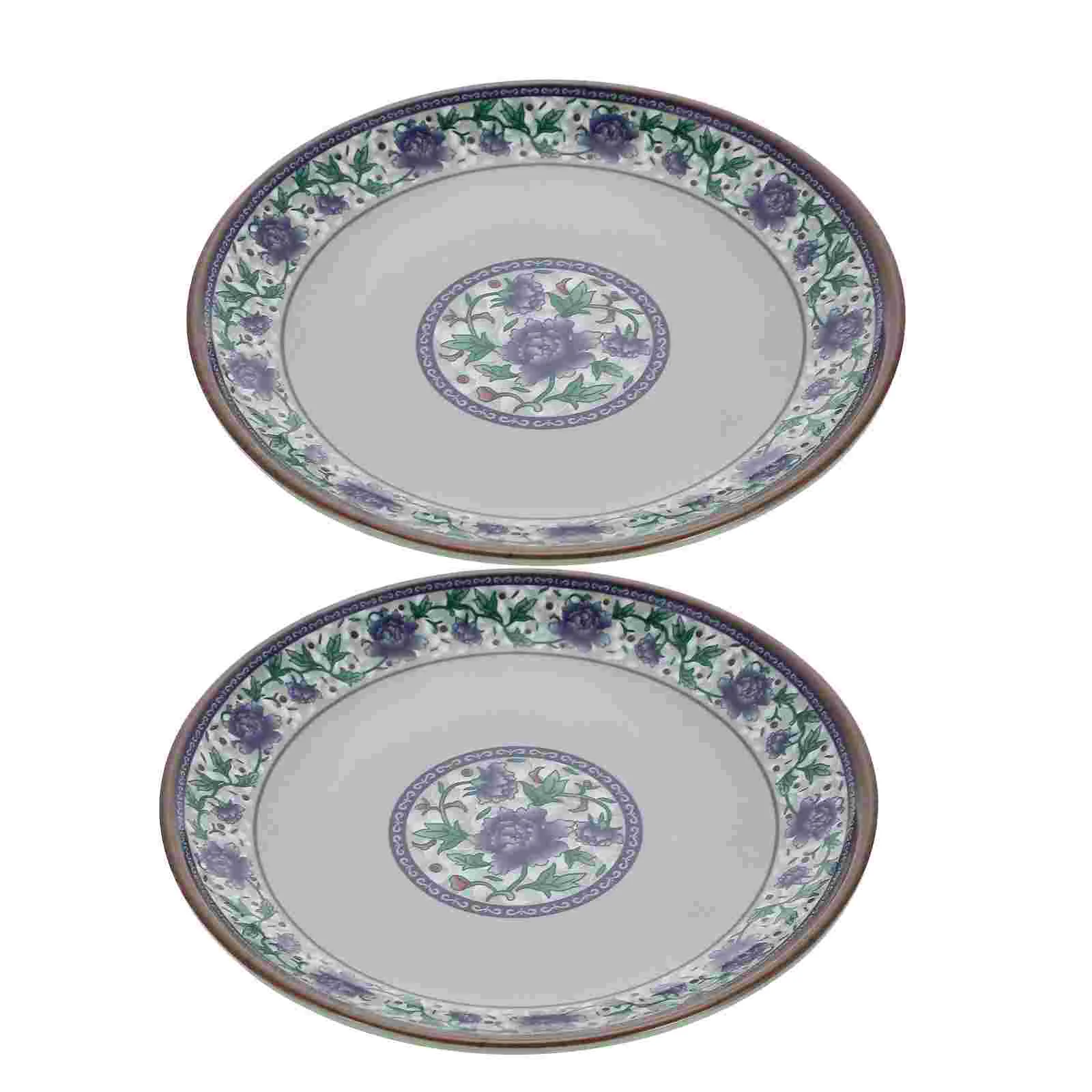 

2 шт., круглые тарелки из меламина