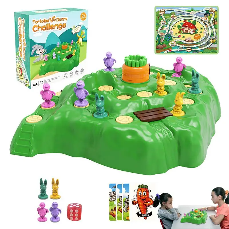 

Rabbit Competitive Trap Game Toy Kit Children Educational Family Fun Early Interactive Board Games Great Birthday Holiday Gift