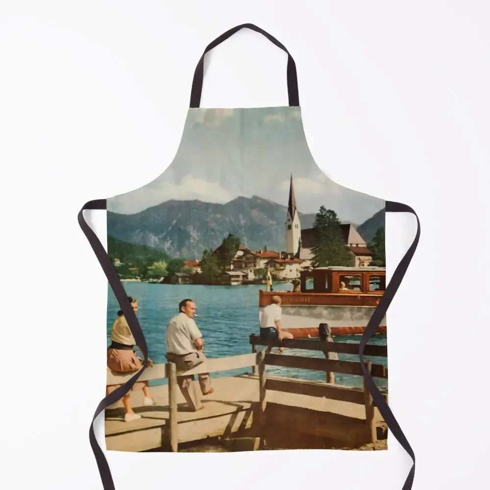 Классический фартук Tegernsee Bayerische Alpen в стиле ретро кухонная одежда женские