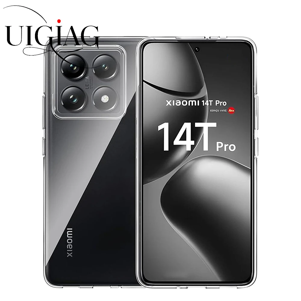 Фото Для Xiaomi 14T 14 13T 13 Pro: Прозрачный силиконовый мягкий чехол, ультратонкая противоударная задняя крышка из ТПУ для Mi 14 13 T TPro №1