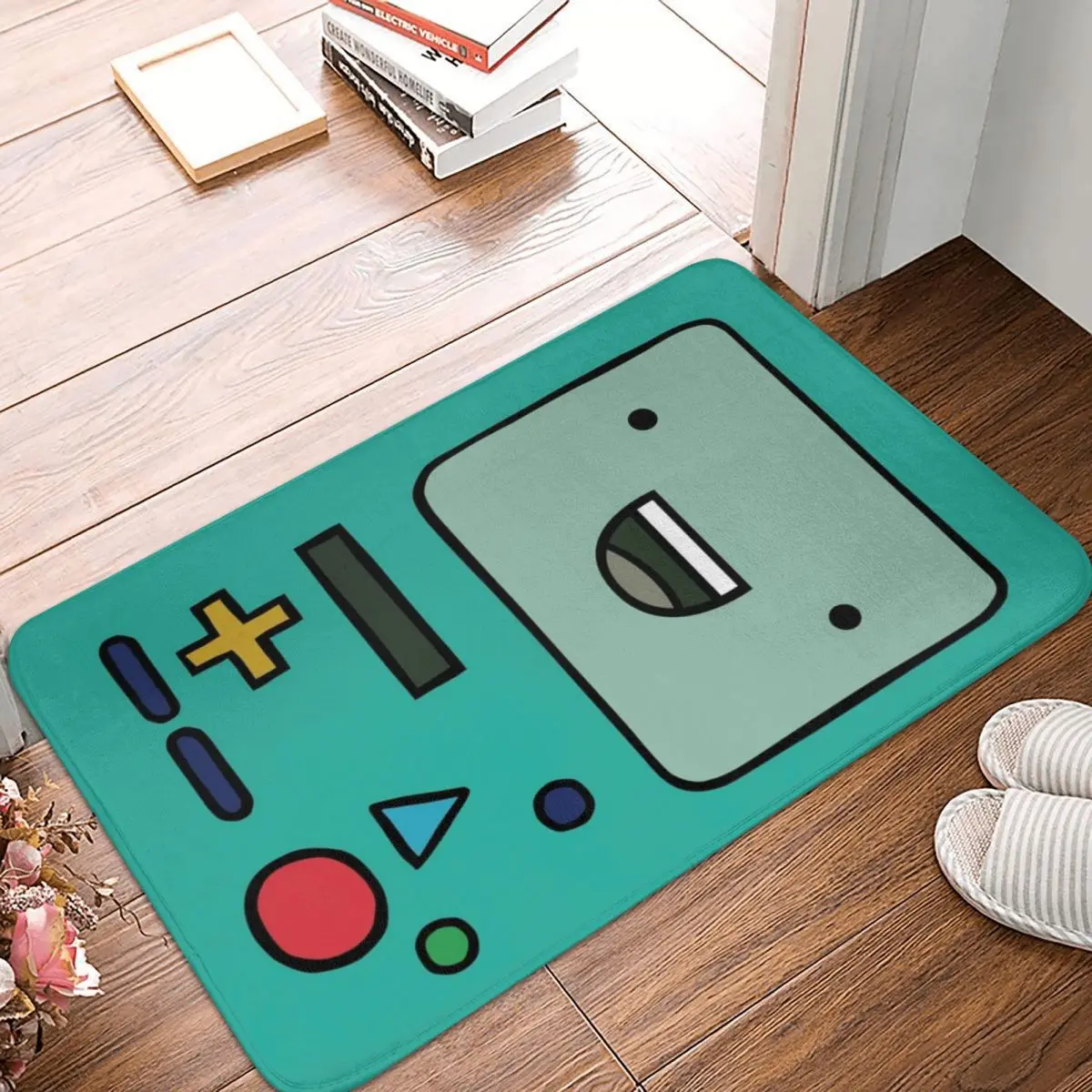 

Adventure Time Anime BMO Doormat Rug Carpet Mat Footpad Polyester Non-slip Antiwear Entrance Kitchen Bedroom Balcony Toilet