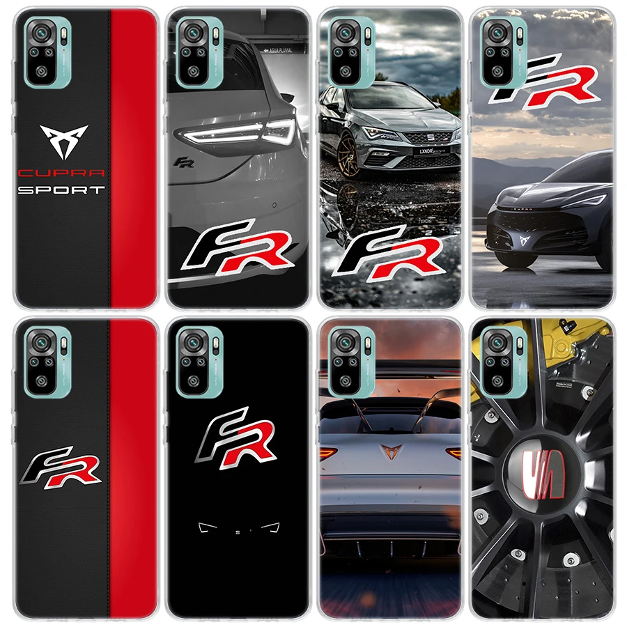 

Seat Logo Car Cool Phone Case For Xiaomi Redmi Note 10S 9S 8T 11T 11 10 9 8 Pro 9T 9A 9C 8A 7A 7 5 Clear Soft TPU Back Cover