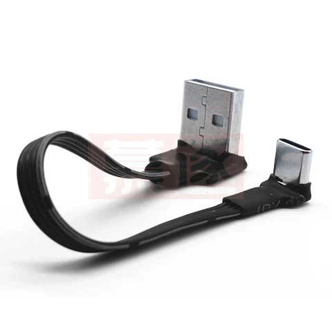 USB Type-C  кабель 90 градусов 0.1/0.2/0.5/1 м