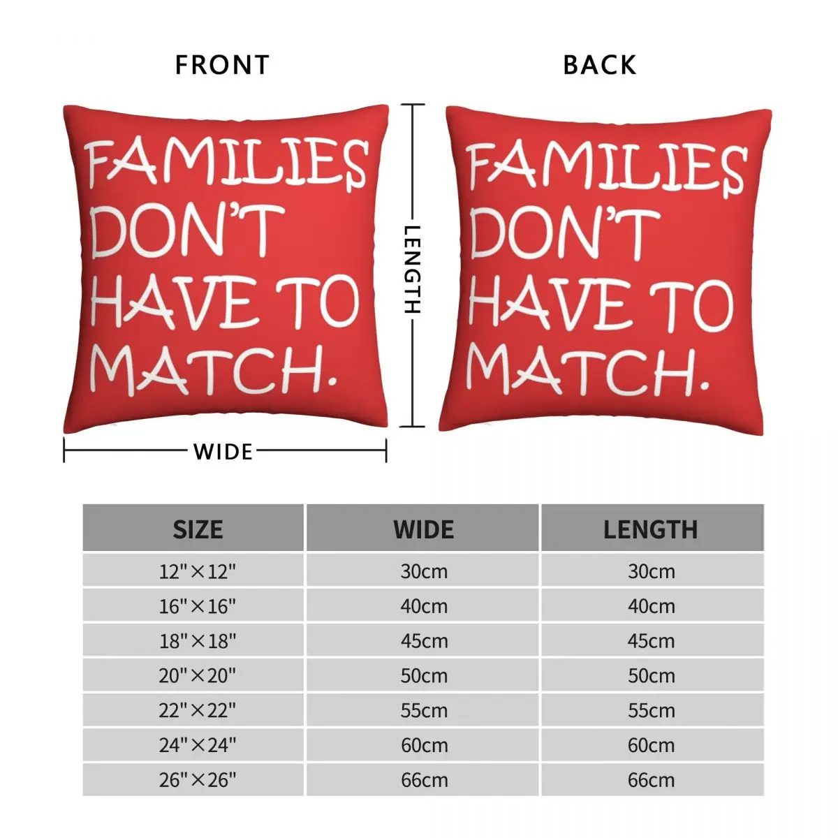 Подарок для усыночной матери наволочка подушки квадратной формы удобной из
