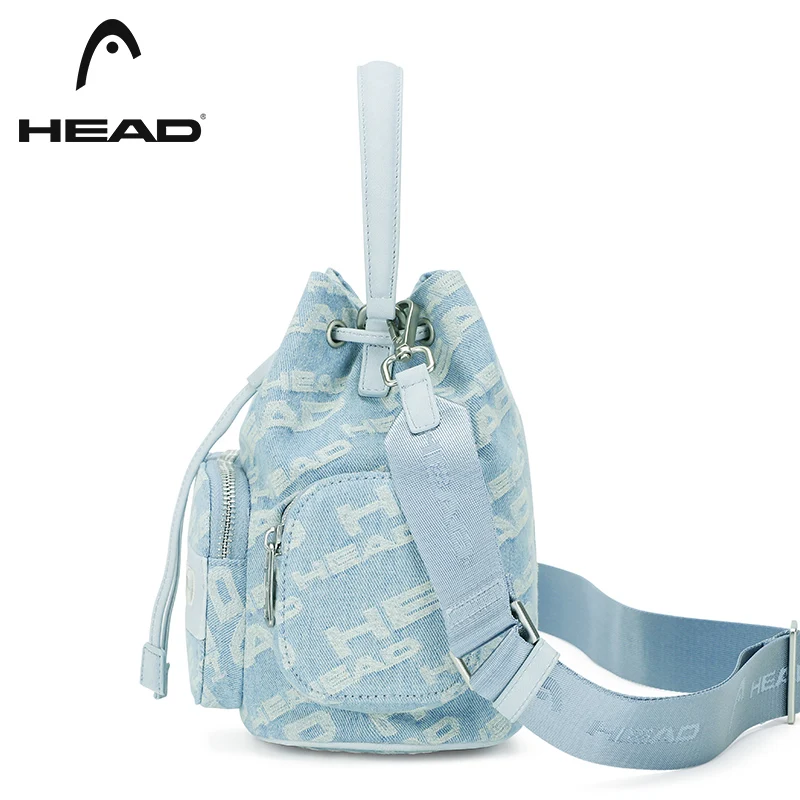 Head Backpacks Travel Sport Bags For Women Girls Small String Bags Denim School Bag