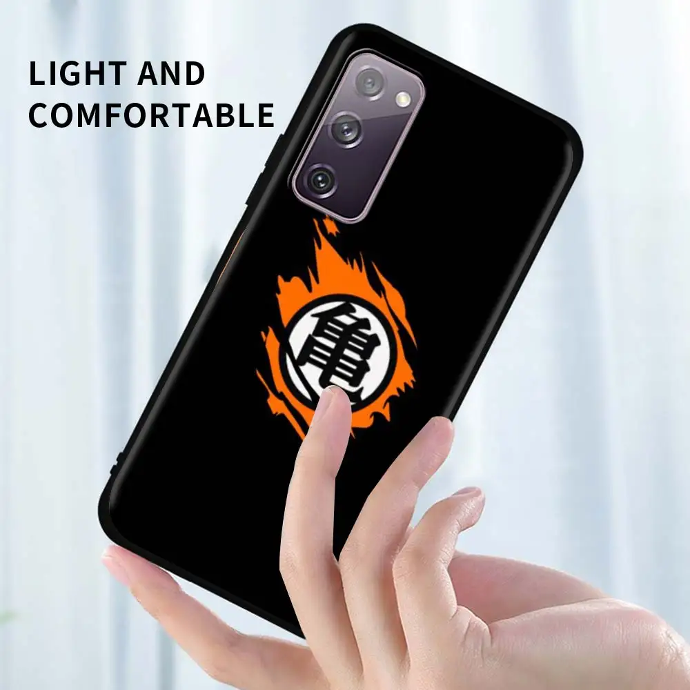Чехол с логотипом Dragon Ball для Samsung Galaxy S22 S21 S20 FE S10 S9 Plus Note 20 Ultra 10 Lite черный чехол