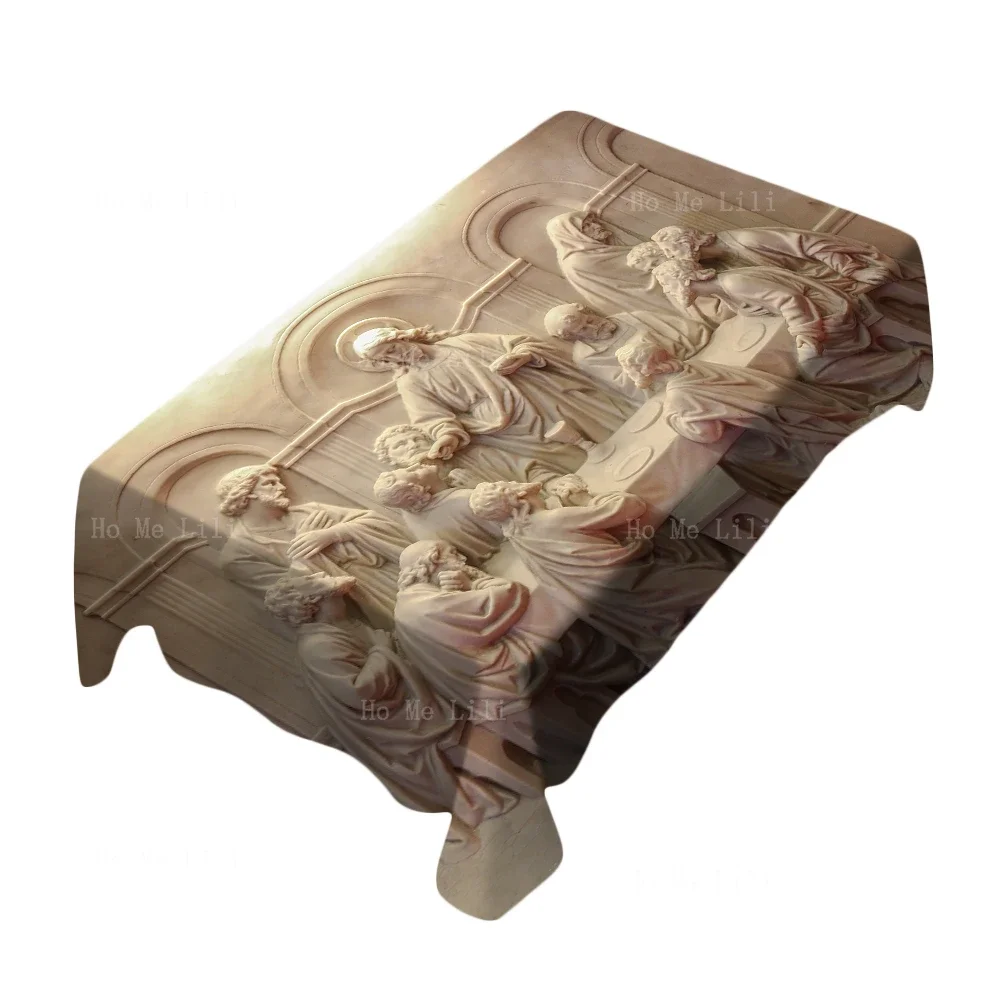 История католической церкви последняя вечеря Relievo фотографии прямоугольная