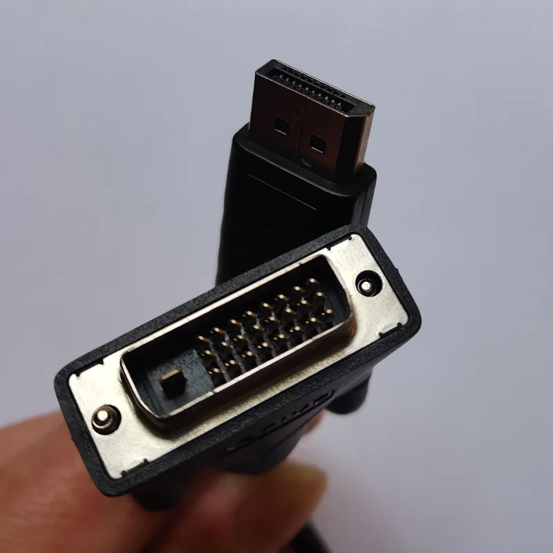 Фото Активный кабель DisplayPort-DVI 4K@30 Гц Кабель монитора DP-DVI-D Адаптер преобразователя DisplayPort вход-DVI для NVIDIA №3