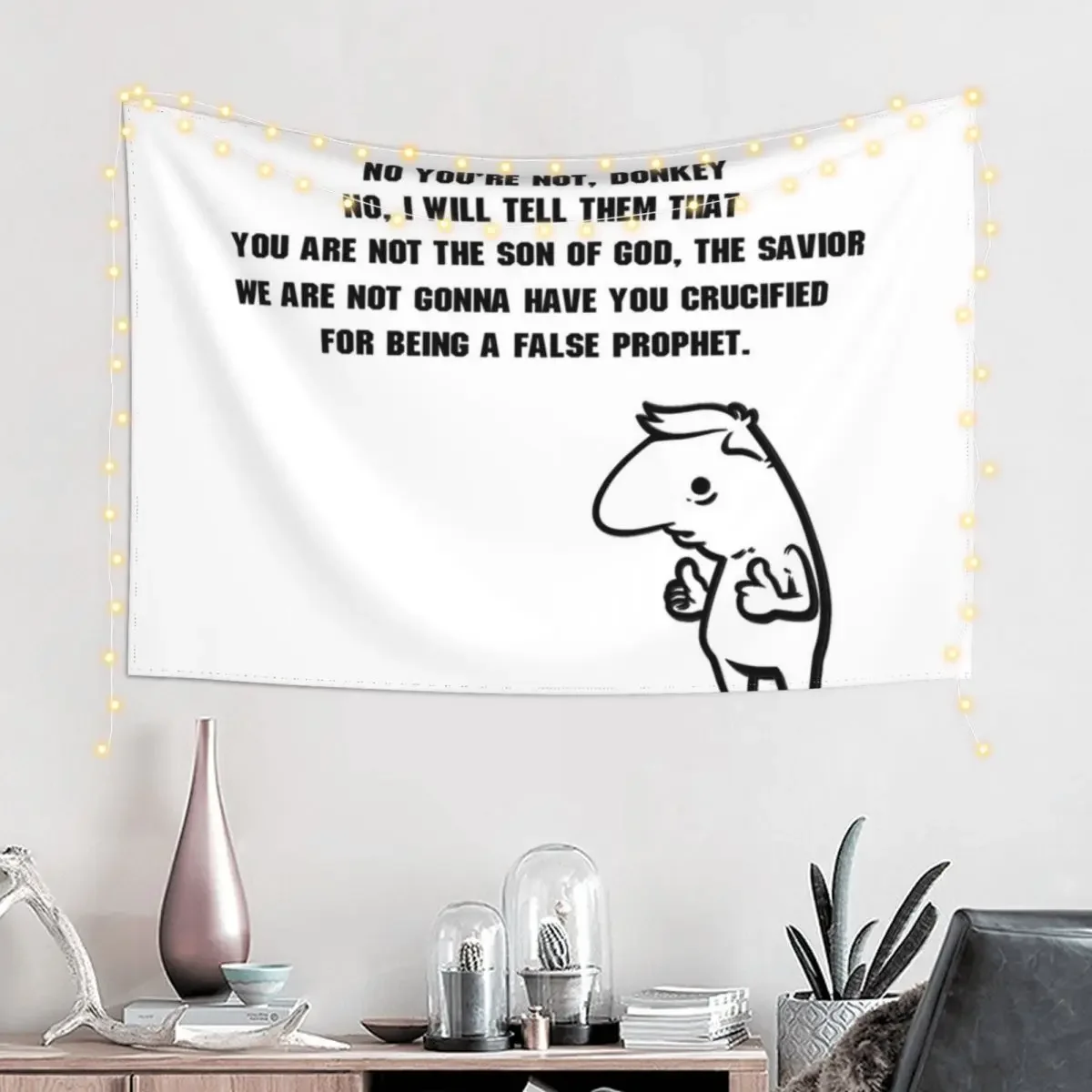 Гобелен &quotLook at my Stigmata I know I'm the son of God&quot