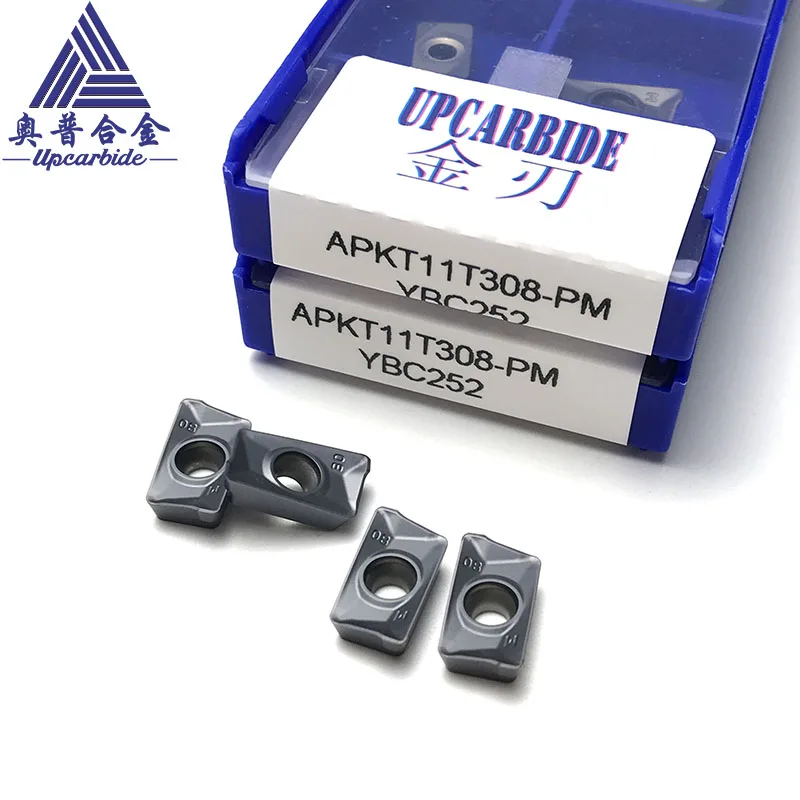 

10 шт. режущие инструменты APKT с ЧПУ APKT11T308-PM твердосплавные фрезерные вставки для стали/твердой стали/нержавеющей стали