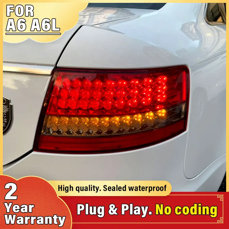 

Tail Light For Audi A6 A6L 2005-2008 C6 LED Dynamic Taillight Rear Fog Lamp Turn Signal Highlight Reversing Brake Accessories