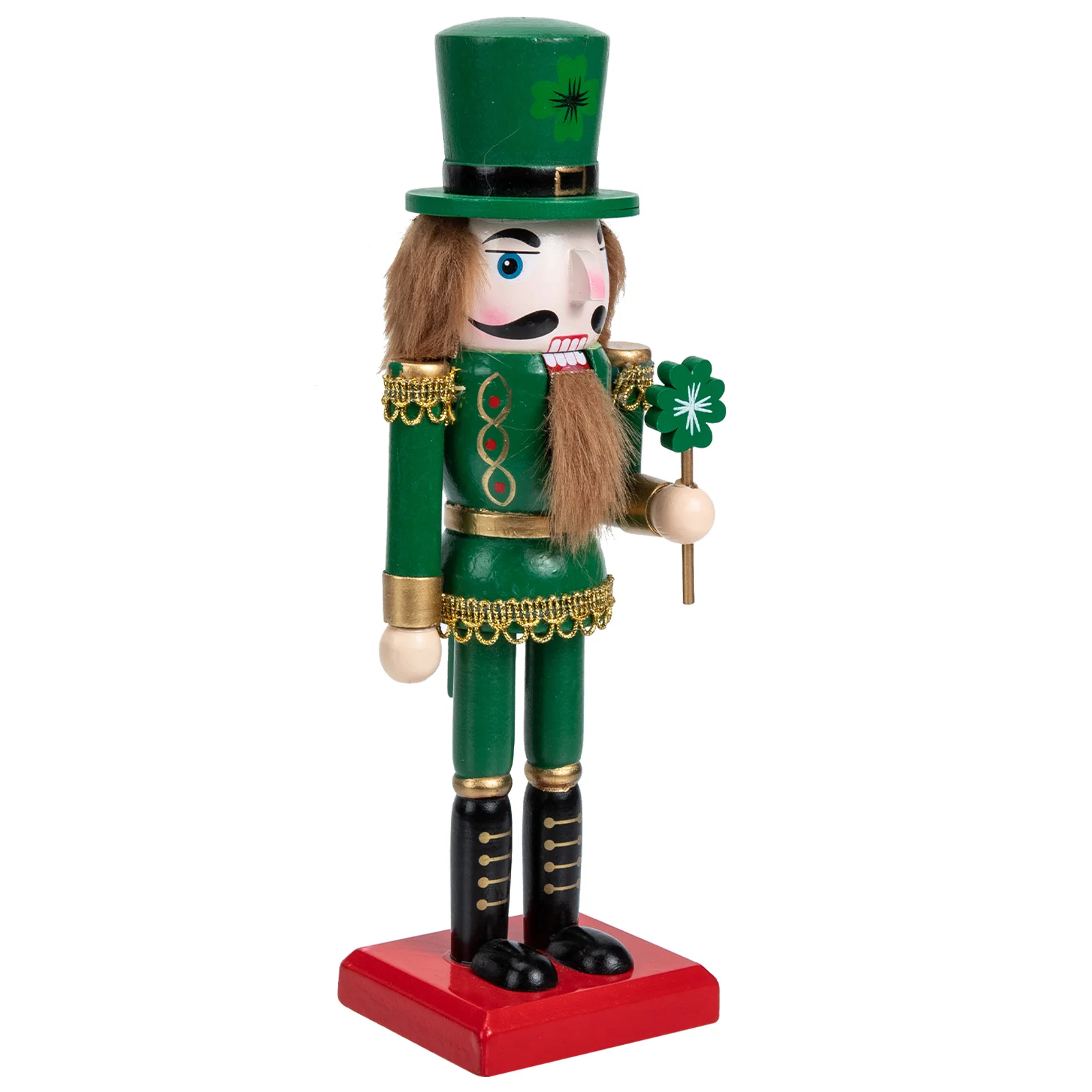 

Nutcracker Christmas Decoration Wooden Soldier Decor Decorations Wood Traditional Home Ornament Green Table Nutcrackers