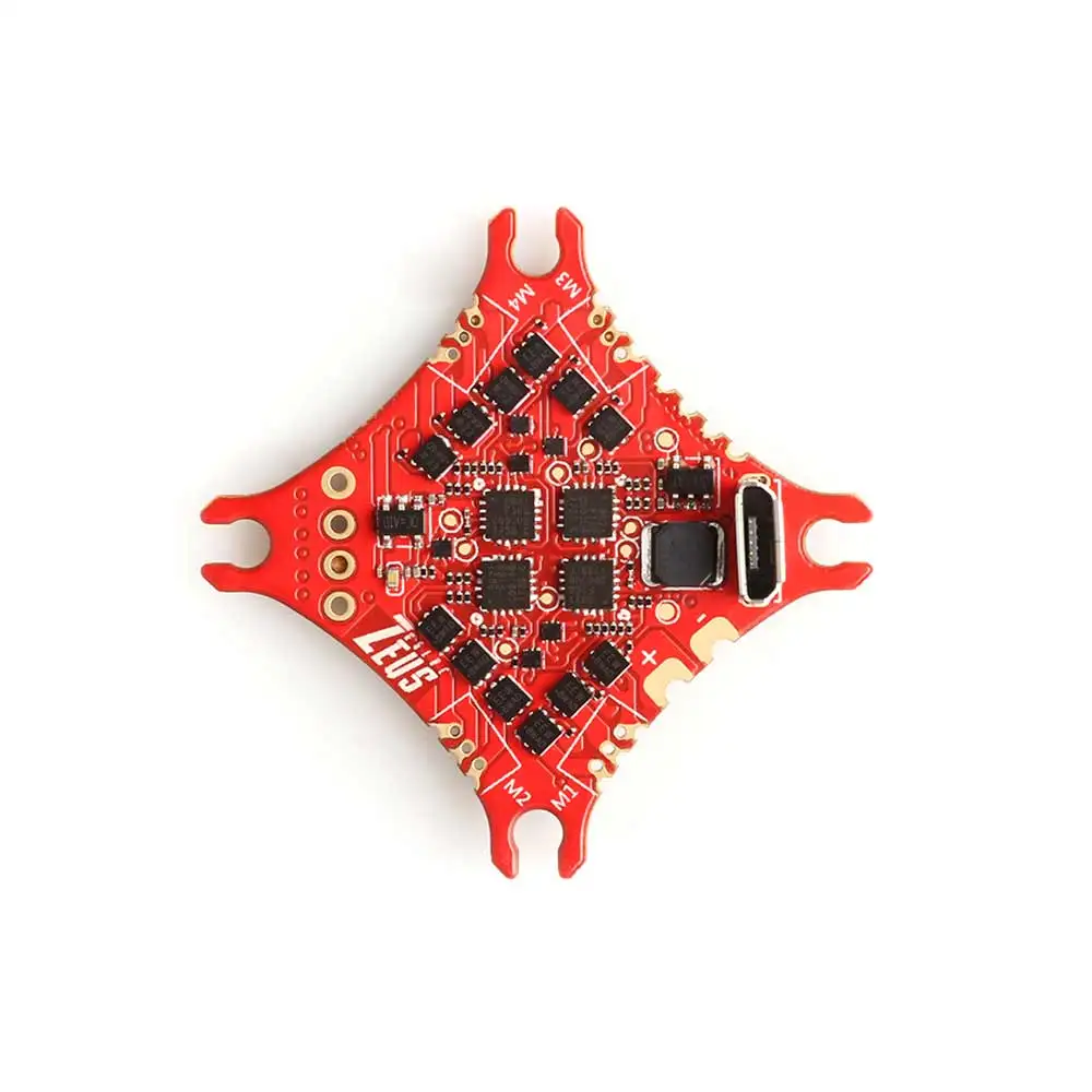 25.5X25.5mm HGLRC Zeus5 AIO MPU6000 F411 Flight Controller 5A BLEHLI_S 4in1 ESC 1-2S for FPV Freestyle Tinywhoop Drones