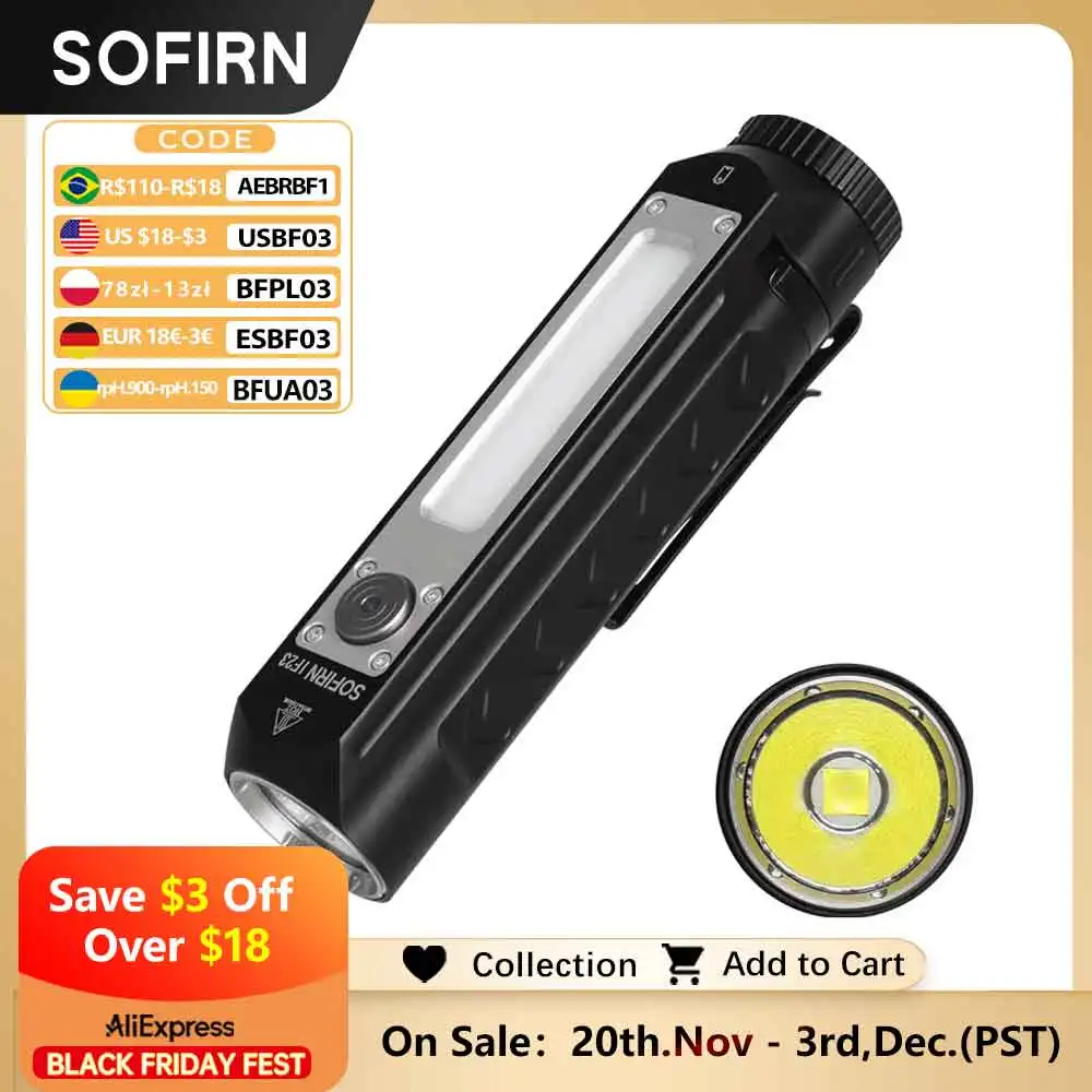 

Sofirn IF23 Многоцветный фонарик 4000лм