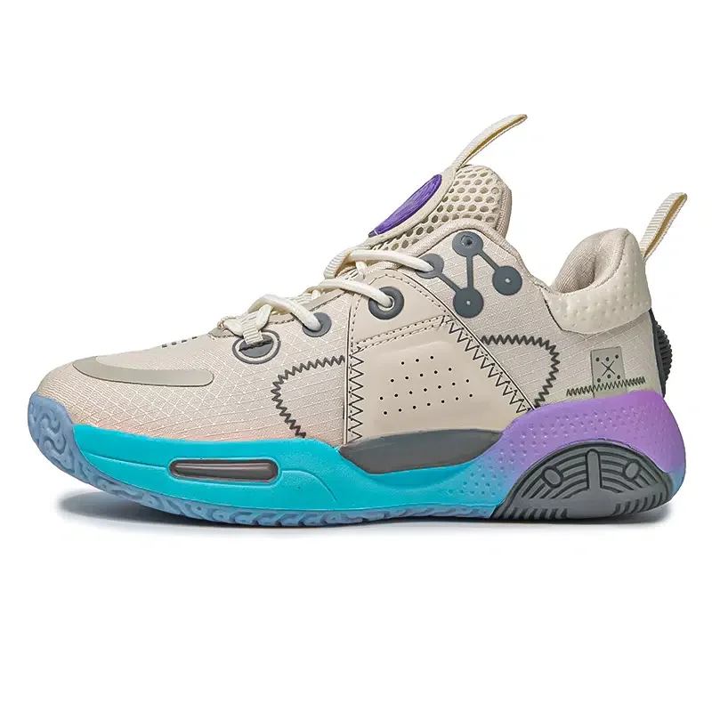 

Boys Fly Woven Basketball Shoes Breathable And Comfortable Padded Sneakers