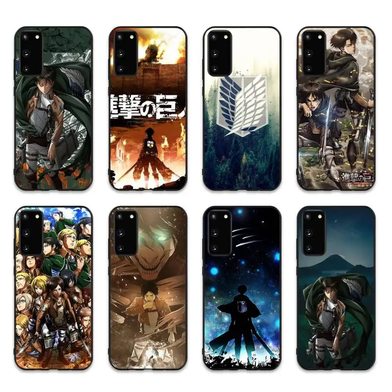 

Japan Anime Attack on T-Titan Phone Case for Samsung S10 21 20 9 8 plus lite S20 UlTRA 7edge