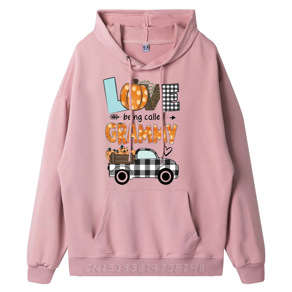 Love Being Called Grammy Pumpkins Truck Fall Halloween Симпатичная толстовка большого размера с