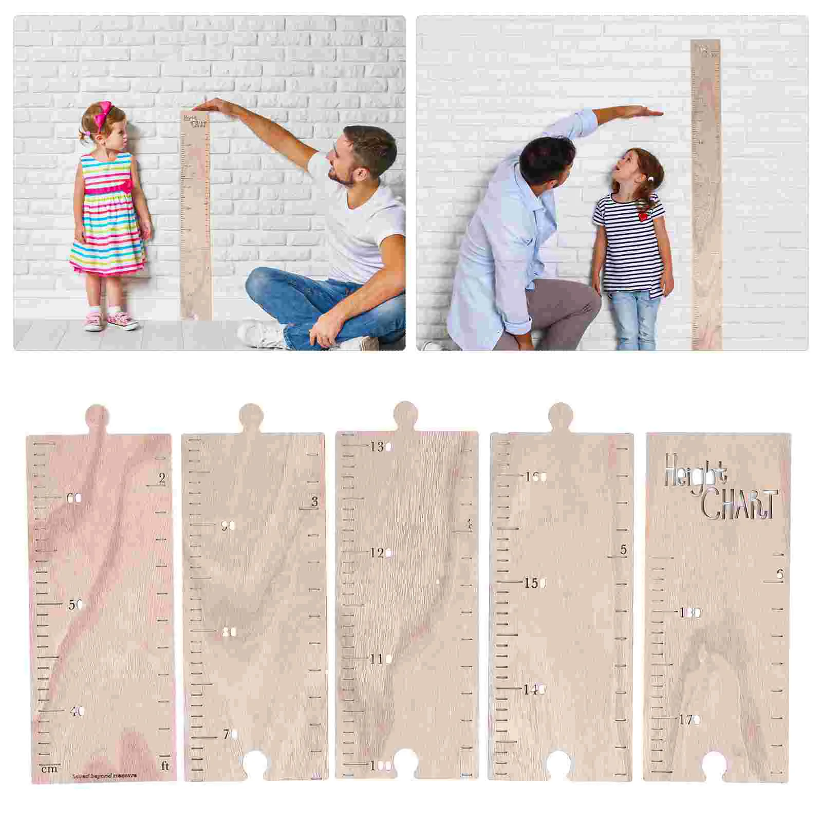 

Ruler Chart Height Growth Wall Wooden Kids Measurement Hanging Measuring Sticker Baby Wood Schoolhouse Nursery Children Measure