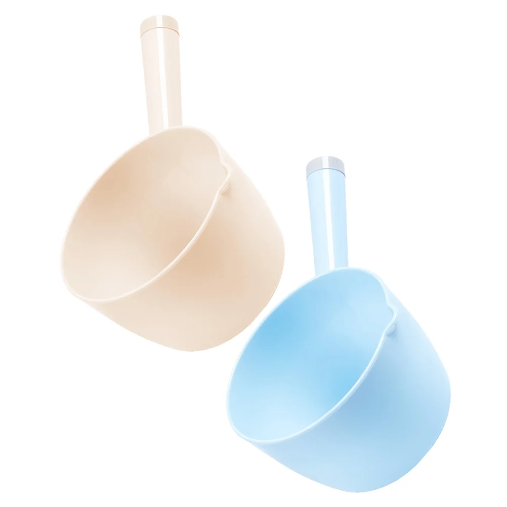 

2 Pcs Bath Salt Scoop Serving Kids Spoons Baby Cups Kids Shampoo Gardening Scoop Ladle Shampoo Spoon Water Scoop