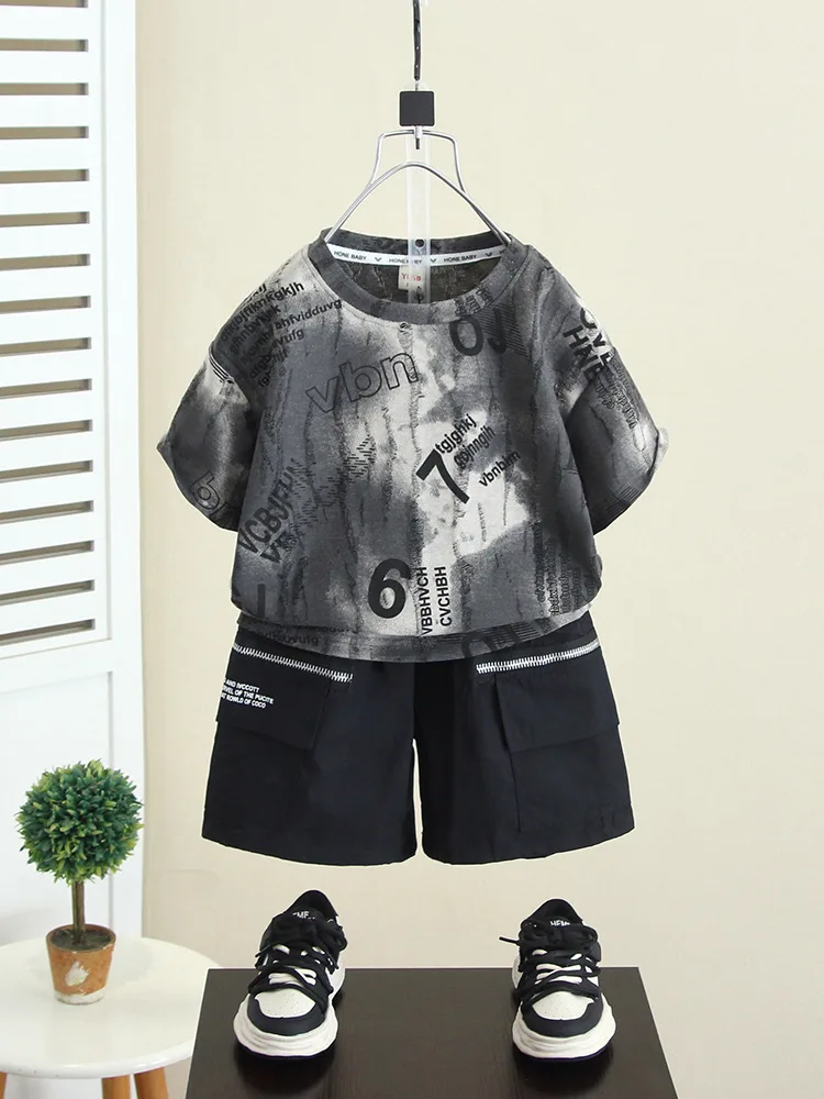 Детский летний комплект из 2 предметов футболка с коротким рукавом и шорты