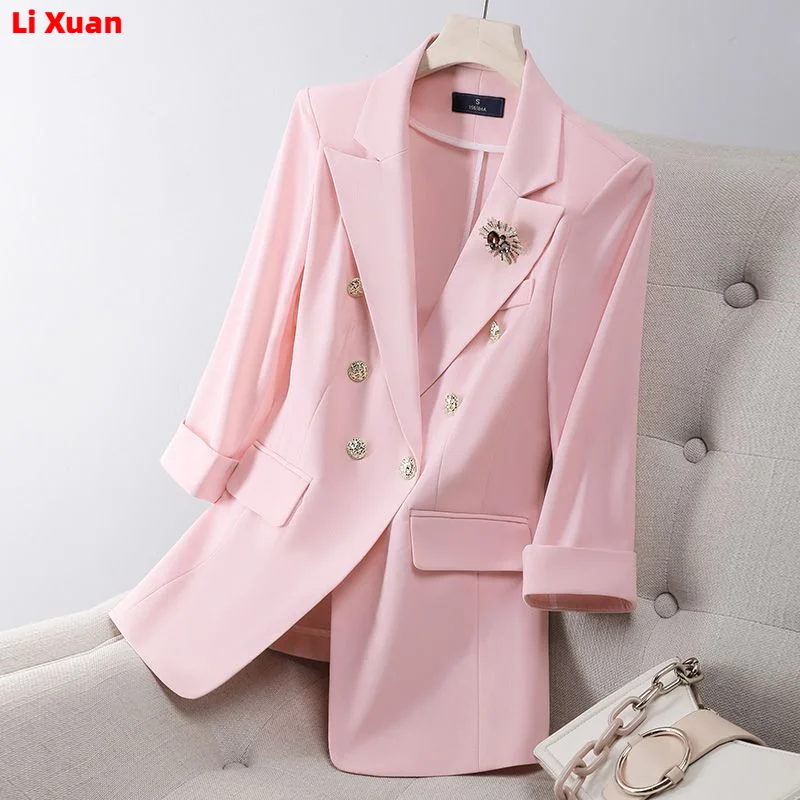 New Elegant Women Formal Suits For 2023 Summer High Quality Fashion Slim Casual Blazer And Pants Office Ladies Work Wear