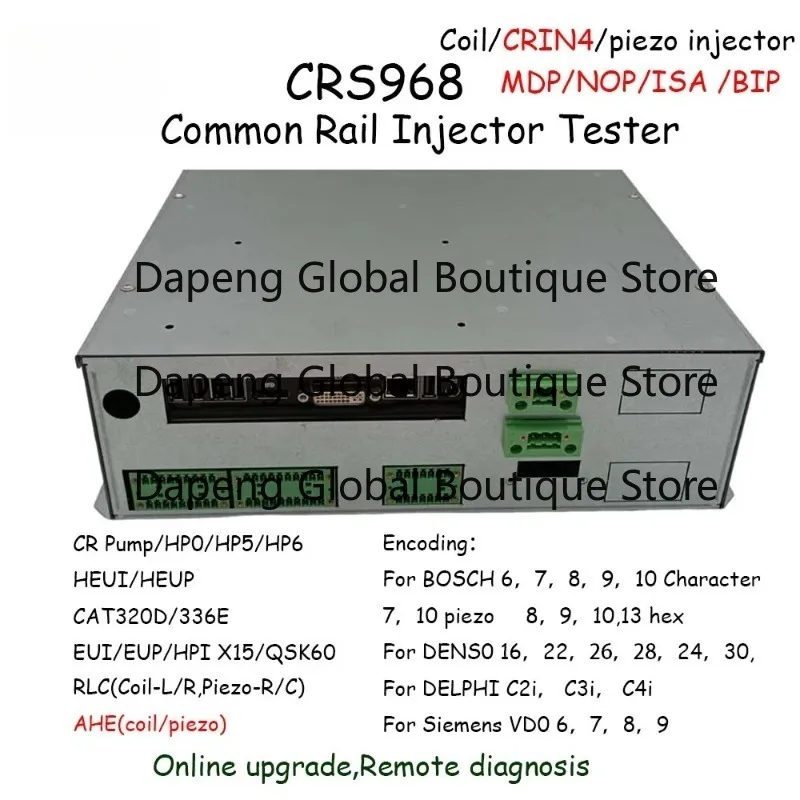 Фото CRS968 Тестер-симулятор для систем Common Rail (CRS928, CRS960) с поддержкой Windows 7 и Linux, для настройки форсунок и управления дизельными двигателями №2