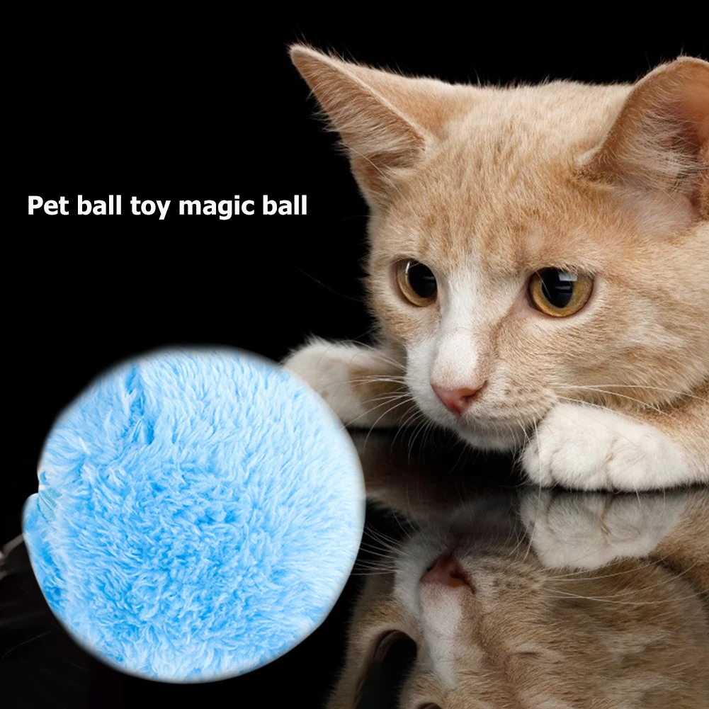 

5pcs Battery Powered Pet Electric Magic Roller Ball Automatic Dog Cat Funny Toys Durability Funny Bite Squeak Bauble