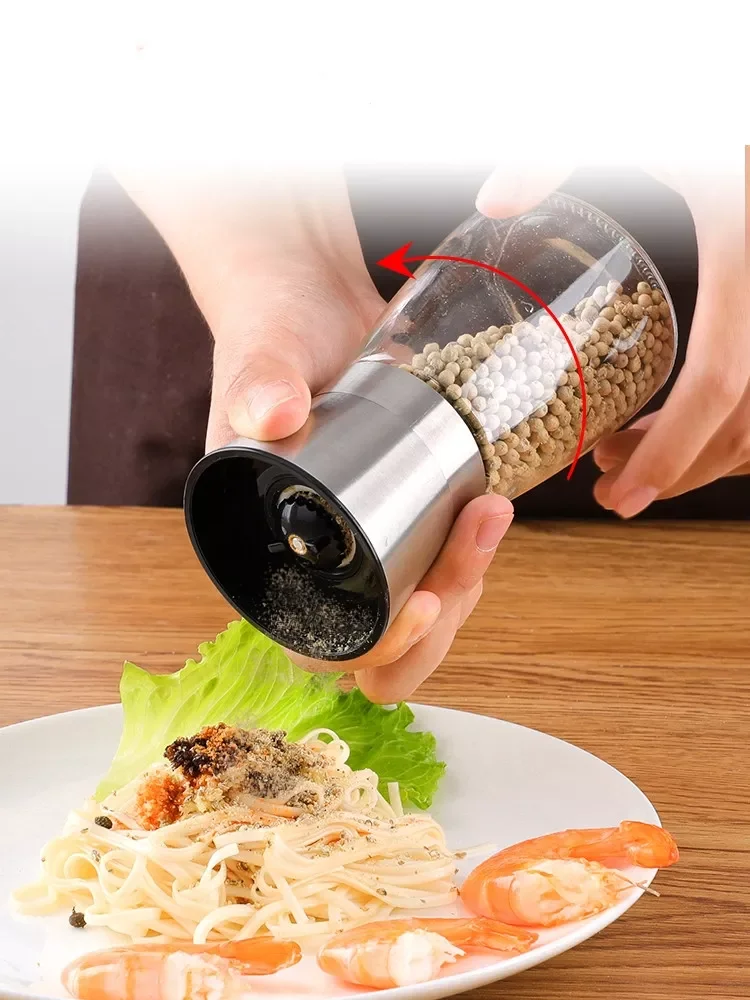 

Stainless steel pepper grinder