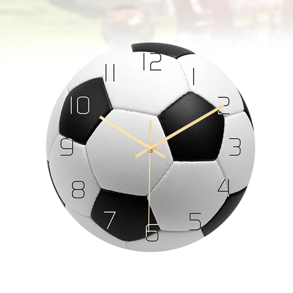 

Wall Clock Hanging Clock Soccer Sports Alarm Clock Mute Clock Decor for Living Room Bedroom Digital