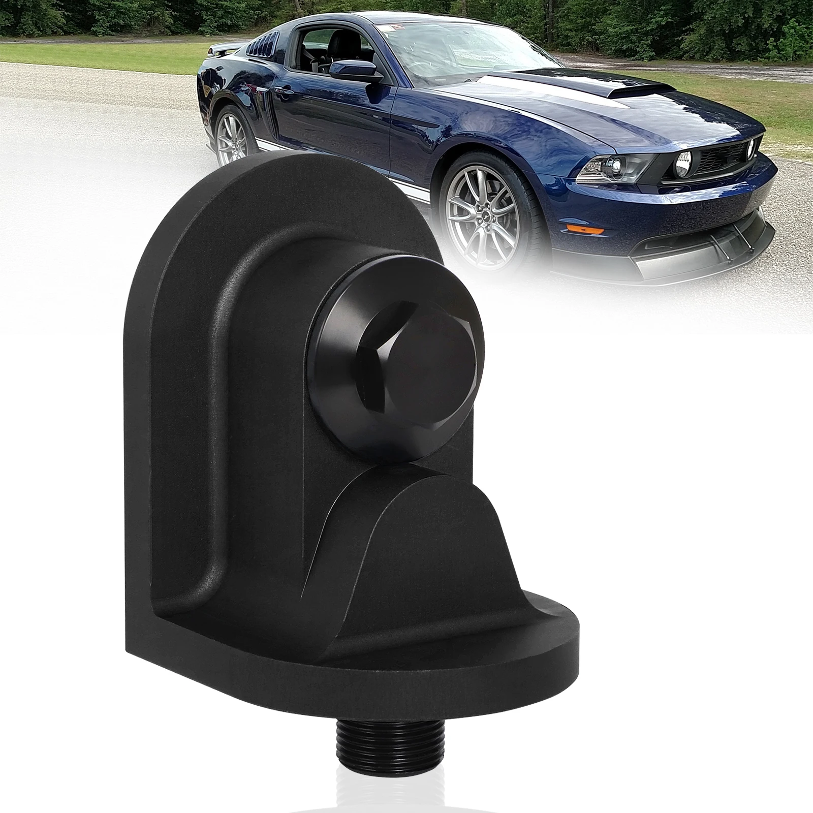 Adapter For Ford Performance M-6880-b50 M-6880-a50 90 Degree Aluminum Bule Black