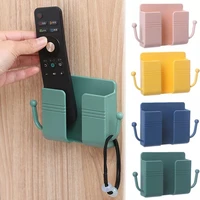 multifunction mobile phone wall hanger self adhesive charging holder plug remote control storage box earphone cable organizers
