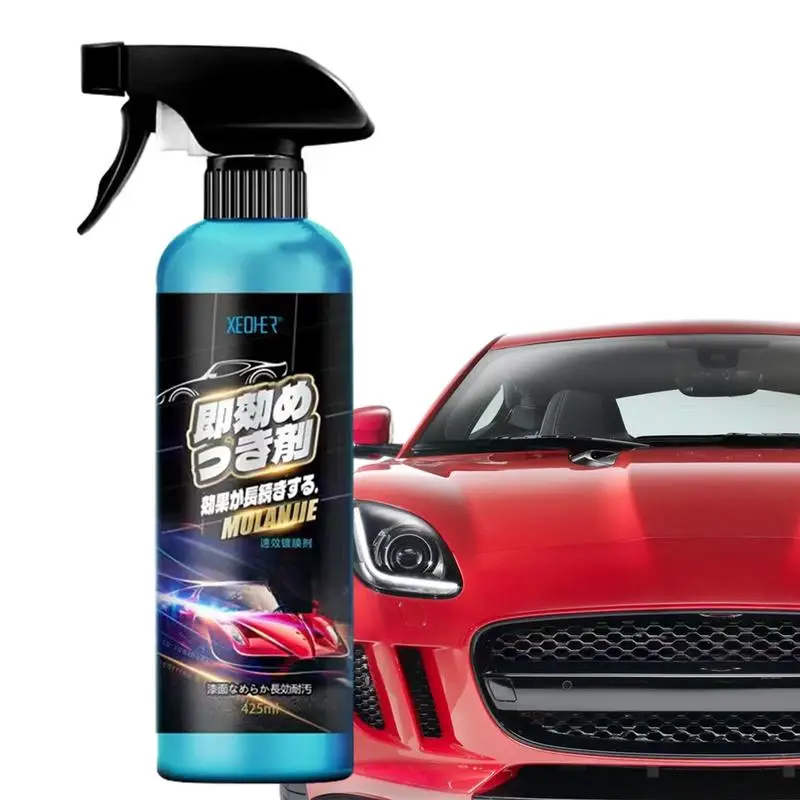 

425 Ml Car Coating Agent Strong Water Resistant Wet And Dry Coating Supplies Crystal Wax Spray Nano Hydrophobic Liquid Polish