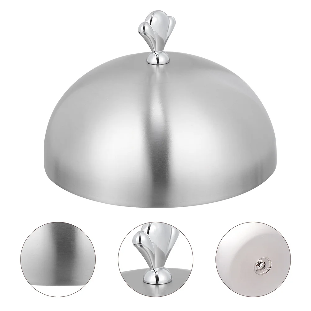 

Cover Domesteak Griddlemelting Covers Cheese Dessert Metal Lid Stainless Plate Basting Tool Steaming Steam Grill Flat Display