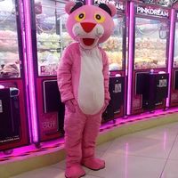 pink leopard mascot costume cartoon anime character suit adult size role play fun clothes for festival parties