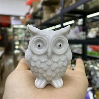 mini cute owl resin ornament crystal ball base desk home decoration accessories suitable for 2 6cm ball