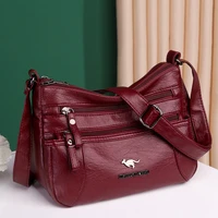 new 2022 trend women soft pu leather shoulder bags classic messenger bag large crossbody bag luxury designer handbag purses