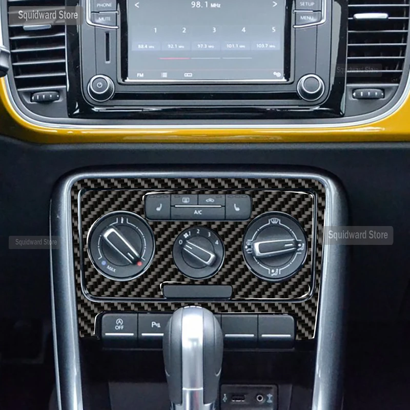 

Carbon Fiber Interior Console Gearbox Car Panel Film Decoration Central Control CD Panel For Volkswagen Beetle 2012-2019 Accesso