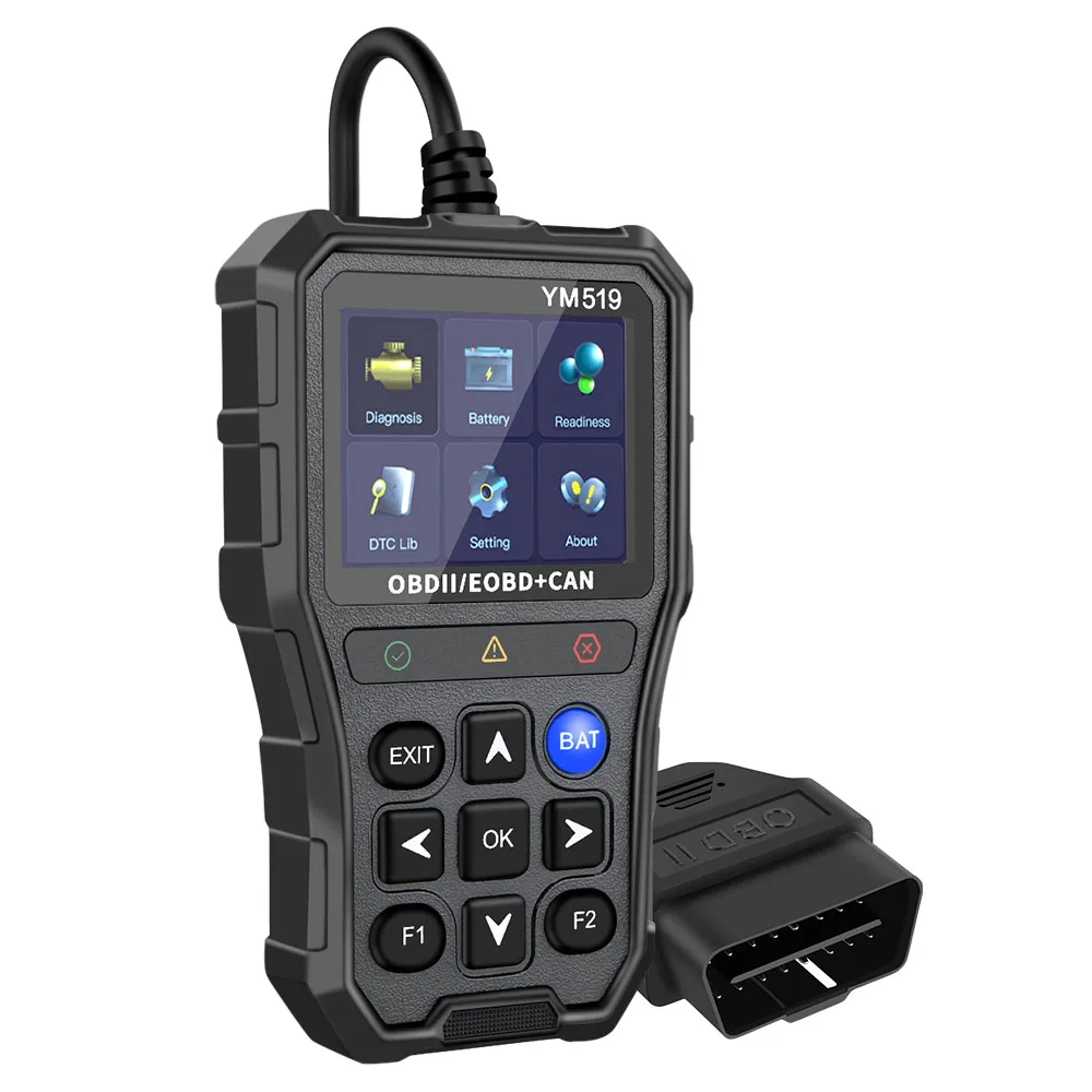 

Диагностический Сканер YM519 OBD2, Тестер Батареи, Проверка Системы Двигателя, Многоязычный Автомобильный Сканер