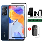Закаленное стекло для Xiaomi Redmi Note 11 11S 10 9 Pro Max 8 10S 9T 8T, защитная пленка для экрана Xiomi Redmi Note11 Pro, зеркальная пленка для объектива камеры